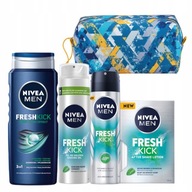 NIVEA MEN Sprchový gél + Holenie + Antiperspirant + Voda po holení