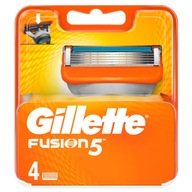 Náhradné kazety s čepeľami pre holiaci strojček Gillette Fusion 5 4 ks.