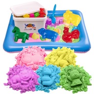 BibiMoon Kinetic Sand 5kg SADA KRABIČKY NA PIESKOVÉ FORMY