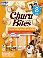 INABA Dog Churu Bites Kuracie maškrty 8x 12g