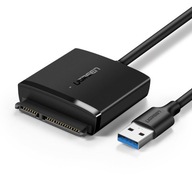 Adaptérový kábel pre HDD a SSD SATA 2,5'' / 3,5'' USB 3.0 do 12TB - čierny