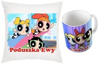 Dievčenský hrnček a vankúšik Powerpuff + meno