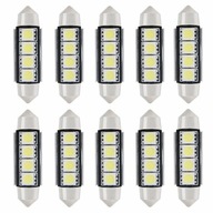 10ks 42mm 5050 4 SMD LED Soft Car 12V 2W Still