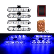 4x4 LED bezdrôtové diaľkové zábleskové svetlo