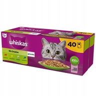 WHISKAS Adult Mix of Flavors Krmivo pre mačky 40x85g