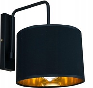 Moderná nástenná lampa Single Black Gold Led Loft Tienidlo