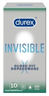 DUREX INVISIBLE FITTED CONDOM 10 ks