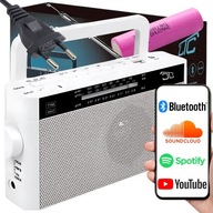 KUCHYNSKÉ RÁDIO PRENOSNÁ BATÉRIA BLUETOOTH USB FM ŠTÝLOVÝ RETRO