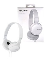 KÁBOVÉ SLÚCHADLÁ SONY MDR-ZX110 BIELY / STEREOFÓN