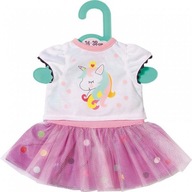 BABY born Dolly Moda - Tričko a sukňa Unicorn 36 cm 870563