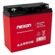 NEXON GELOVÁ BATÉRIA TN-GEL-22 12V 22AH HLOUBÉ VYBITIE A PRÁCA