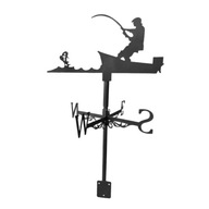 Iron Sailboat Shed Weather Vane Wind Rybár