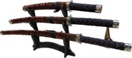 3 x katana samurajský meč na stojane