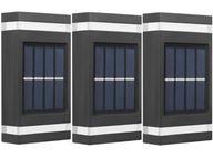 3x Kinkiet Solarny Lampa LED +Czujnik Zmierzchu