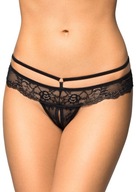 Sensual Open Thong Soft Line 2475 Black M/L