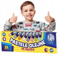 ASTRA Pastelové pastelky Olejové PASTELY 24 farieb