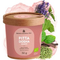 Pitta Dosha bylinný ajurvédsky čaj BIO bio čaj Brown House Tea 50g