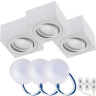 3x Prisadená HALOGÉNOVÁ LED TRUBICA + LED 5W