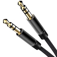 AUDIO KÁBEL NYLONOVÝ AUX MINI jack 3,5 MM DLHÝ 300 cm