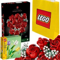 KYTICA RUŽÍ LEGO 10328 Darček na Valentína PRE JEJ IKONY RUŽÍ + TAŠKA + 40461