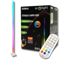 Biela RGB MUSICAL stojaca lampa S PILOT SMART TUYA APLIKÁCIOU