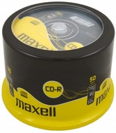 50x Maxell CD-R 700MB 52x CAKE 50ks