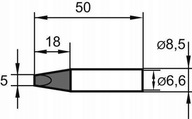 Spájkovací hrot, skosený 35 Grad 0832 GDLF 14mm Ersa