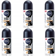 NIVEA MEN Black White pánsky antiperspirant roll-on pod pazuchu 50ml x 6 ks.