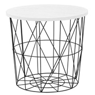 MARIFFA Black White Loft Wire Bast Table HIT