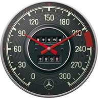 Mercedes-Benz-Tachometer Retro nástenné hodiny