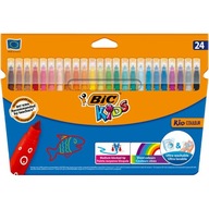 SADA popisovačov 24 farieb Značkovače BIC Kid Couleur