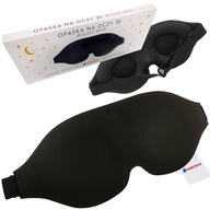 SLEEPING EYE BANDDOWN SLEEP MASK 3D BLACK