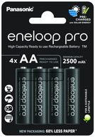 BATÉRIE PANASONIC ENELOOP PRO R6 AA 2500mAh EKOLOGICKÉ BATÉRIE 4 ks