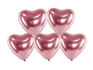 Latexové balóny Hearts Glossy rose gold 50 ks.