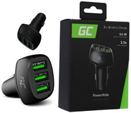 RÝCHLA NABÍJAČKA DO AUTOMOBILU Green Cell 3x USB QC