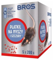 BROS Vločky s jedom na myši a potkany, 5 x 200 g