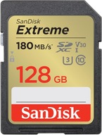 SD karta SANDISK EXTREME 128GB 180/90 V30 4K