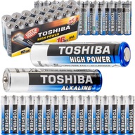 ALKALICKÉ BATÉRIE TOSHIBA LR03 AAA 1,5V 16 ks VYSOKÝ VÝKON +25%