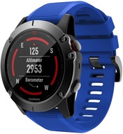 MODRÝ silikónový remienok Garmin FENIX 5X PLUS