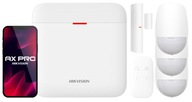 Hikvision AX Pro WiFi Alarm Kit 3x PIR detektor jazýčkový spínač diaľkové ovládanie