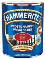 Hammerite rovný na hrdzu LESK ČERVENÝ 0,25L