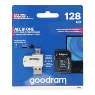 GOODRAM 128GB microSDXC class 10 UHSI + adaptér + čítačka