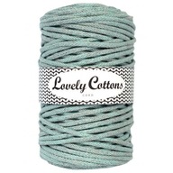 Bavlnená šnúra Lovely Cotton 5mm Grey mint