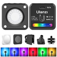 Ulanzi L2 kompaktná RGB LED lampa 800 mAh 4W