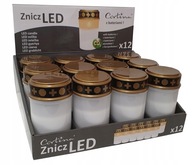 LED elektrická sviečka CORTINA 1/20/NAY WHITE 12 ks