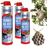 BROS Pre osy a sršne HASIACI PRÍSTROJ Spray Odstraňuje hniezda EFEKTÍVNE 300ml x 3 ks.