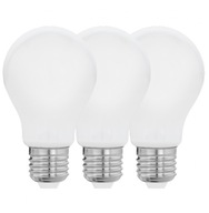 3x LED žiarovka E27 7W Teplá 2700K 806lm =60W Eglo