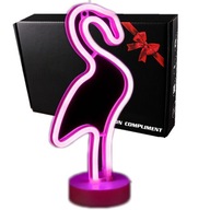 Nočná lampa 3D LED NEON Flamingo Flaming USB