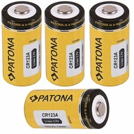 PATONA CR123A / 16340 batéria 3,7V 700mAh x4