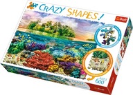 KOCKY PUZZLE CRAZY SHAPES TROPICAL ISLAND 600 Ks.